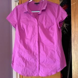 Cap sleeve button blouse